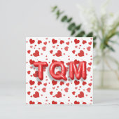 Red Heart Confetti TQM 3d letters (Staand voorkant)