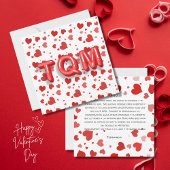 Red Heart Confetti TQM 3d letters