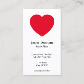 Red Heart Contactkaartje (Voorkant)