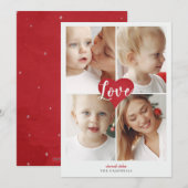 Red Heart Cute Love Foto Valentine Day Feestdagenkaart (Voorkant / Achterkant)