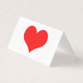 Red Heart Cute Valentijnsdag 2023 Aangepaste kleur Kaart (Voorkant)