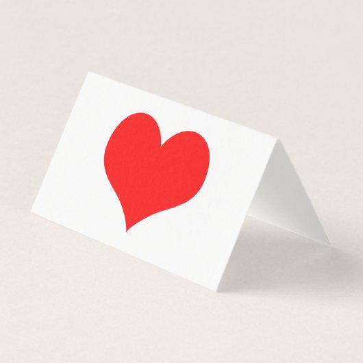 Red Heart Cute Valentijnsdag 2023 Aangepaste kleur Kaart (Voorkant)