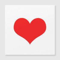 Red Heart Cute Valentijnsdag Aangepaste kleur 2023