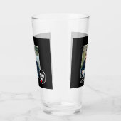 Red Heart Dank u, aangepaste foto - gepersonalisee Glas (Rechts)