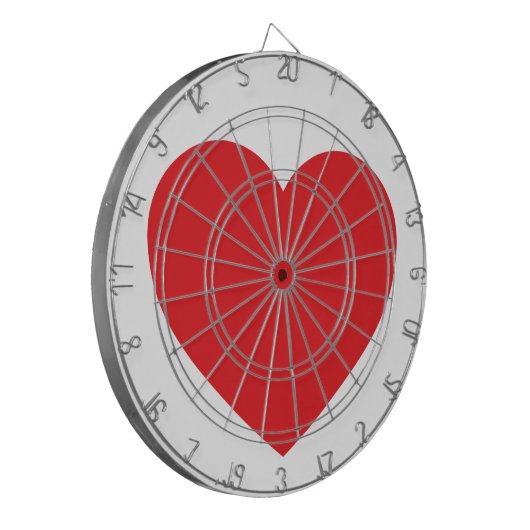 Red Heart Dartboard Dartbord (Voorkant Links)