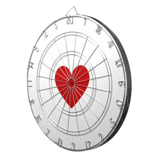 Red Heart Dartbord (Voorkant Rechts)