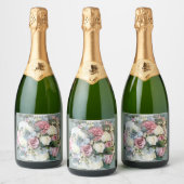 Red Heart Design  Sparkling Wijnetiket (Flessen)