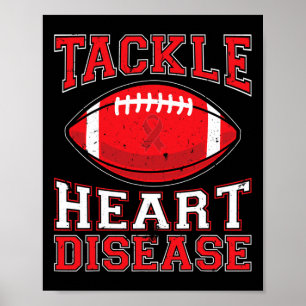 Red Heart Disease Awareness Aanpak hart- en vaatzi Poster