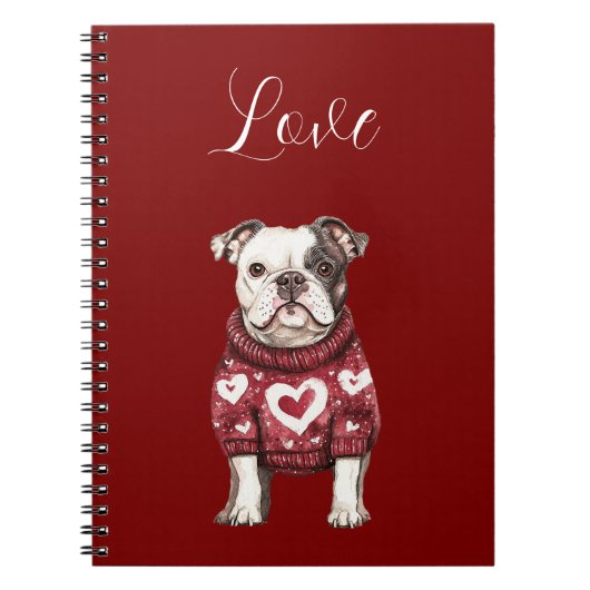 Red Heart Dog Notitieboek (Voorkant)