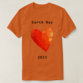 Red Heart Earth Dag 2023 T-shirt (Design voorkant)