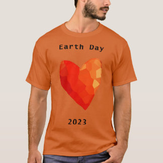 Red Heart Earth Dag 2023 T-shirt