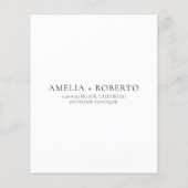 Red Heart Elegant Save the Date Photo Card Flyer (Achterkant)