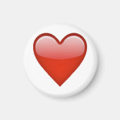 Red Heart - Emoji Magneet (Voorkant)