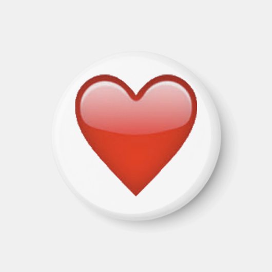 Red Heart - Emoji Magneet (Voorkant)