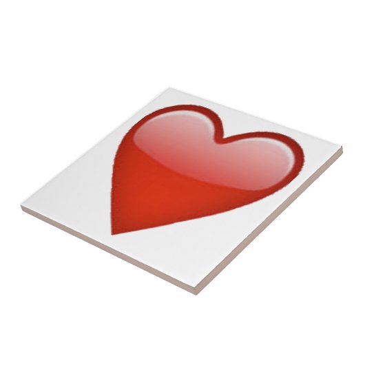 Red Heart - Emoji Tegeltje (Zijkant)