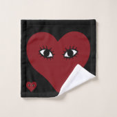 Red Heart Eyes Bad Handdoek (Wasdoekje)