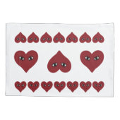 Red Heart Face Kussensloop (Achterkant)