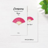 Red Heart Fan Custom Oorbellen/Visitekaartje Visitekaartjes (Bureau)