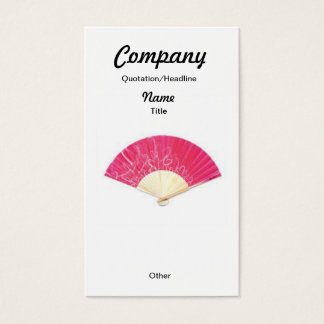 Red Heart Fan Custom Oorbellen/Visitekaartje Visitekaartjes