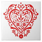 Red Heart Fancy grafisch ontwerp Tegeltje (Voorkant)