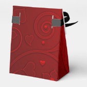 Red Heart Favor Box Bedankdoosjes (Achterkant)