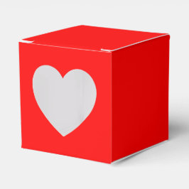 Red Heart Favor Box Bedankdoosjes