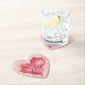 Red Heart Flame Love Kartonnen Onderzetters (Insitu)