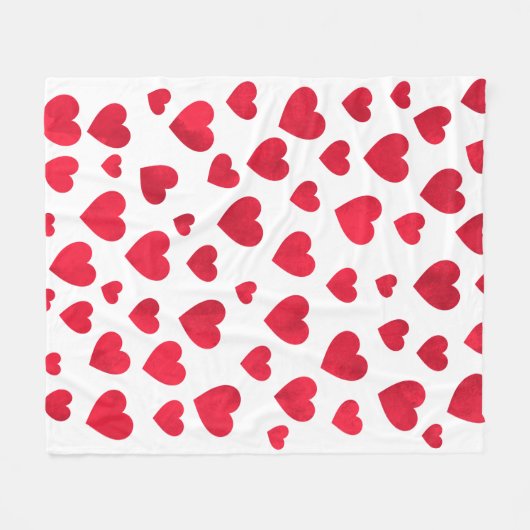 Red Heart Fleece Blanket (Voorkant (Horizontaal))