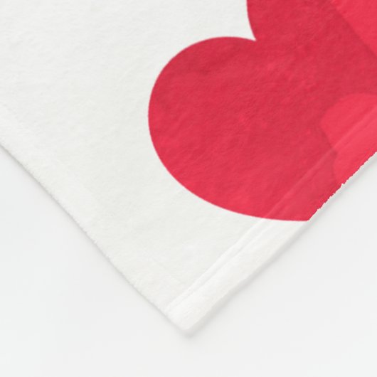 Red Heart Fleece Blanket (Hoek)