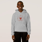 Red Heart Forever Logo Hoodie  (Voorkant volledig)