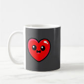 Red Heart Funny Cute Design For Men Women Husband  Koffiemok (Links)