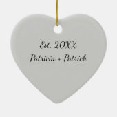 Red Heart Funny I Tolerate You Sarcastic Christmas Keramisch Ornament (Achterkant)