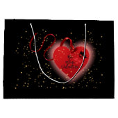 Red Heart Gift Bag Groot Cadeauzakje (Achterkant)