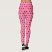 Red Heart Girly Fun ballonPatroonroze Paars Leggings (Achterkant)