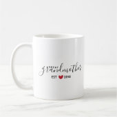 Red Heart Great-Grandma Est. Koffiejaar Mok (Links)