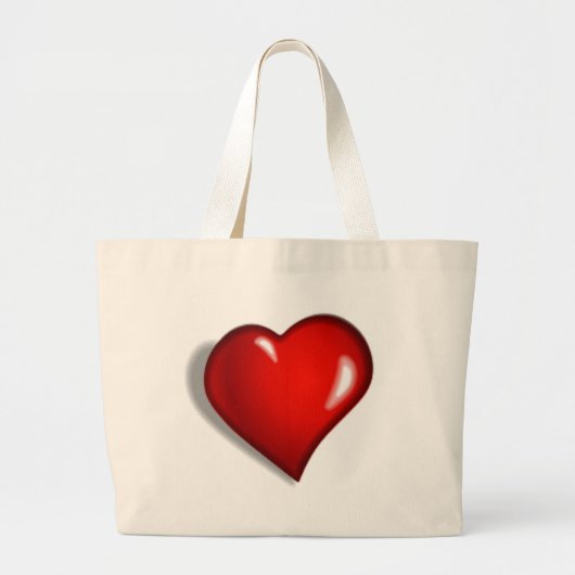 RED HEART GROTE TOTE BAG (Voorkant)