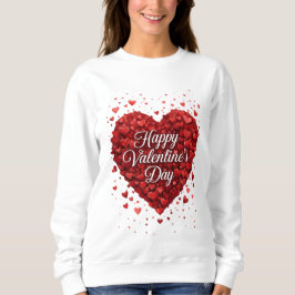 Red Heart Happy Valentine’s Day Romantic Gift Trui