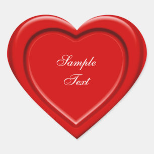 Red Heart Hart Sticker