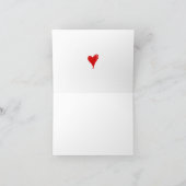 Red Heart Hello Handsome Wedding Kaart (Binnen)