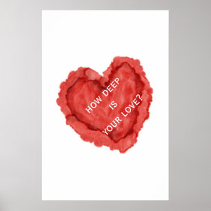 Red Heart hoe diep is je liefde? Poster