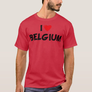 Red Heart Holiday België I Love Belgium T-shirt