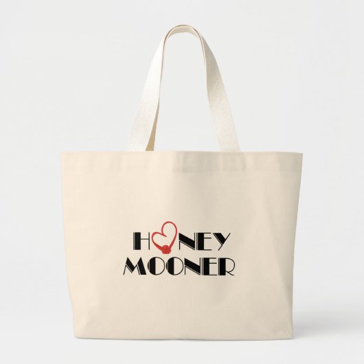 Red Heart Honeymooner Grote Tote Bag (Voorkant)