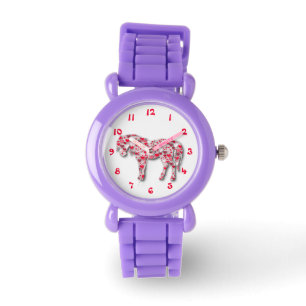 Red Heart Horse Pony Watch Horloge