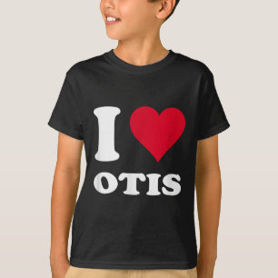Red Heart I Love beroemd gemaakt door Otis T-shirt