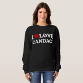 Red Heart I Love Candace Trui (Voorkant volledig)