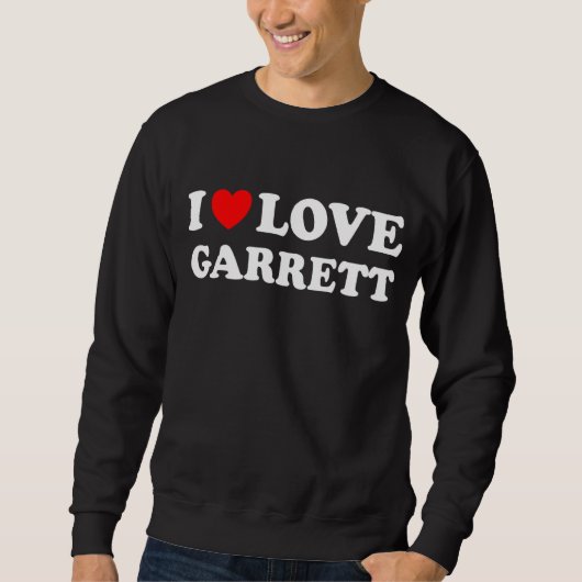 Red Heart I Love Garrett Trui (Voorkant)