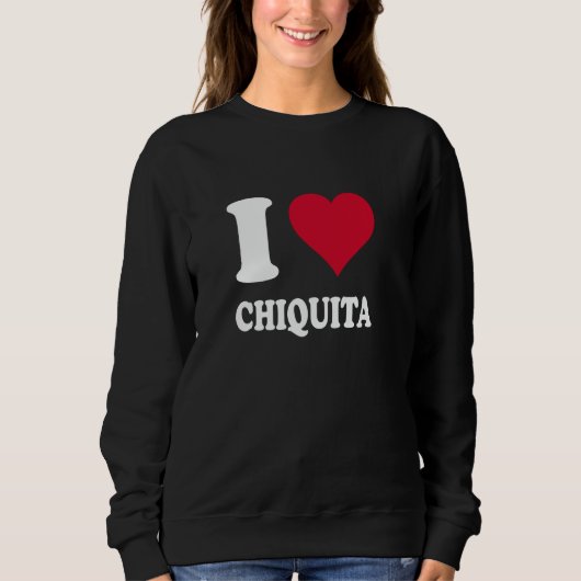 Red Heart Ik hou van Chiquita Trui (Voorkant)