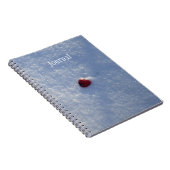 Red Heart in Sneeuwdagboek Notitieboek (Rechterzijde)