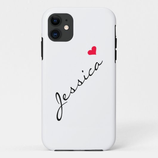 Red Heart iPhone Case (Achterkant)