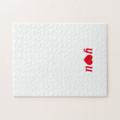 Red Heart je liefdesbrief frustrerend Legpuzzel (Horizontaal)